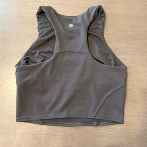 Lululemon Grey Racerback Cropped Tank